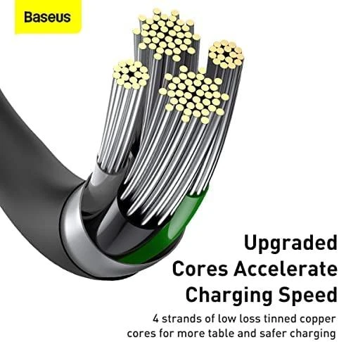 Baseus Superior serijos USB - Lightning kabelis 2.4A 1m - Juodas