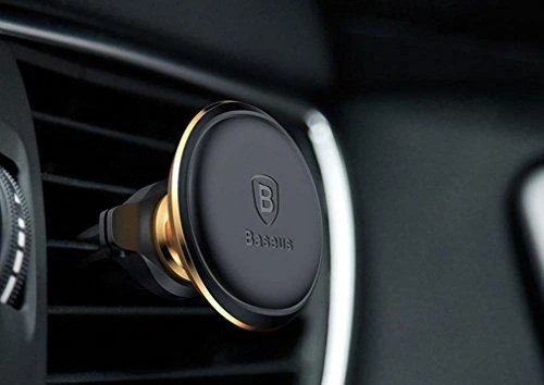 Automobilinis Baseus magnetinis telefono laikiklis į groteles - Auksinis