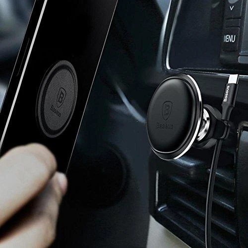 Automobilinis Baseus magnetinis telefono laikiklis į groteles - Auksinis