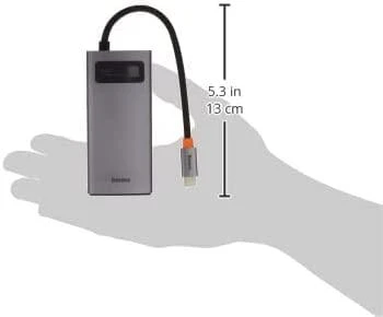 Jungčių stotelė / adapteris USB C kištukas - 4 rūšių jungtys Metal Gleam BASEUS