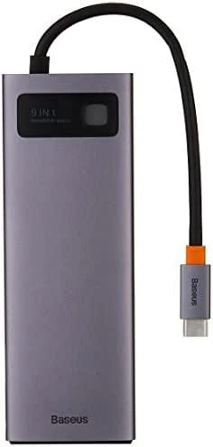 Baseus 9in1 USB-C šakotuvas su laidu