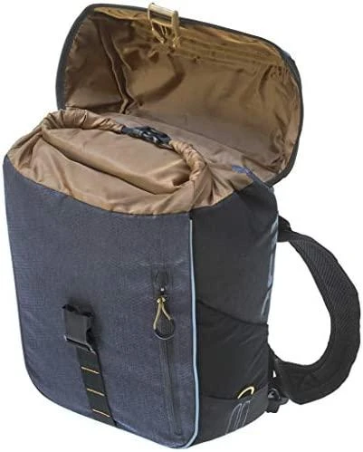 Basil Travel Pouch Single MILES DAYPACK 14L kuprinė, tvirtinimas kabliu, vandeniui atsparus poliesteris, tamsiai mėlynas (BAS-17665)