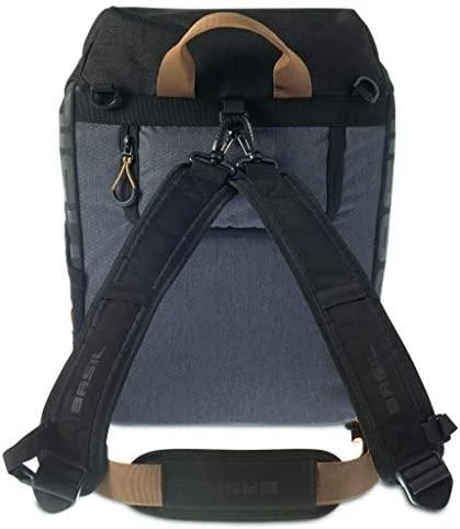 Basil Travel Pouch Single MILES DAYPACK 14L kuprinė, tvirtinimas kabliu, vandeniui atsparus poliesteris, tamsiai mėlynas (BAS-17665)
