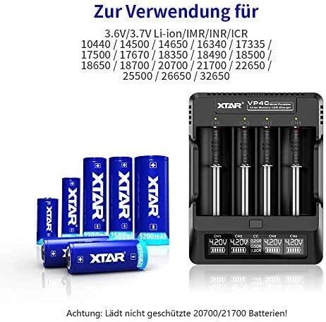 Oem Akumuliatorių kroviklis Li-Ion 18650 XTAR VP4