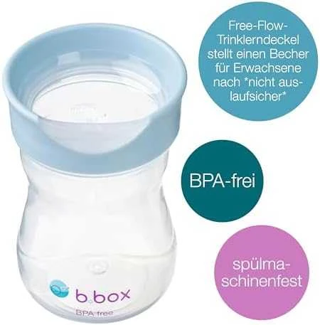B.BOX BB201008 Treniruočių puodelis 240 ml, mėlynas