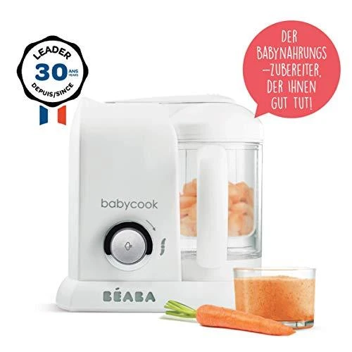 Trintuvas-garintuvas 4in1 Beaba Babycook Solo, spalva: balta, sidabrinė