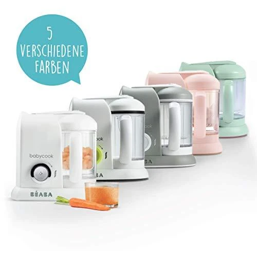 Trintuvas-garintuvas 4in1 Beaba Babycook Solo, spalva: balta, sidabrinė