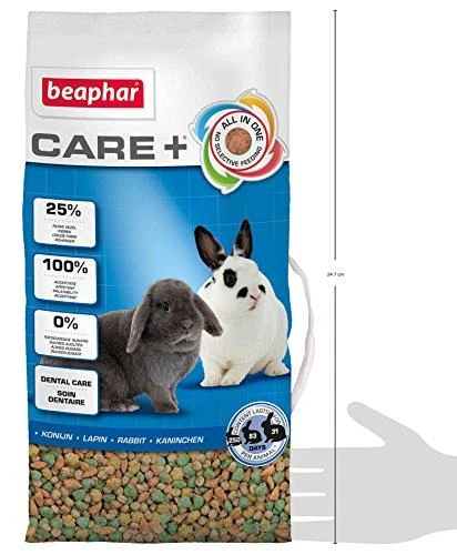 BEAPHAR Care+ Rabbit - triušių maistas - 1,5kg
