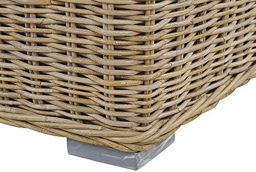 Beliani Dvivietė lauko sofa ARDEA, Rattan, šviesiai ruda