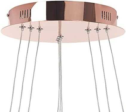 Beliani LED pakabinamas šviestuvas ATREK metalinis rožinio aukso spalvos