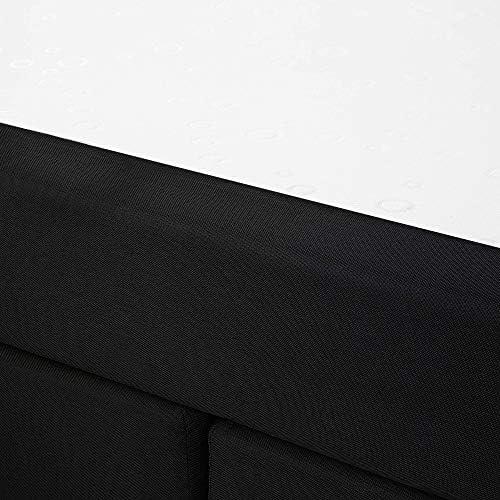 Beliani Kontinentinė lova ADMIRAL 140 x 200 cm, juoda