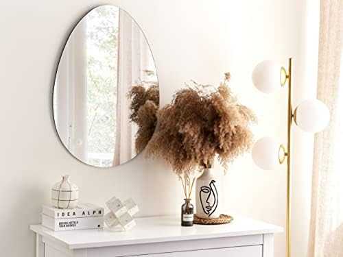 Beliani Sieninis veidrodis MONTRESOR 50 cm 70 cm Sidabrinis