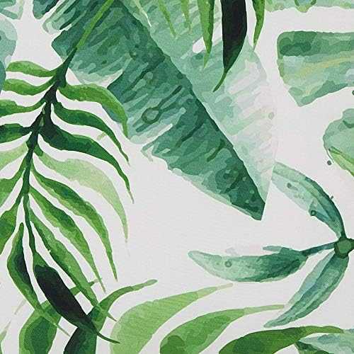 Beliani 2 sodo pagalvių komplektas PAVELLI, augalų raštas, 45 x 45 cm, žalia