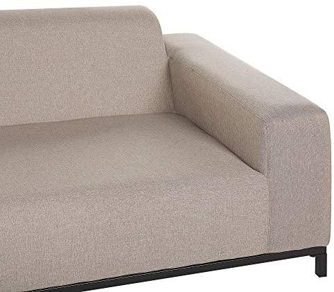 Beliani 2 vietų sodo sofa ROVIGO smėlio spalvos