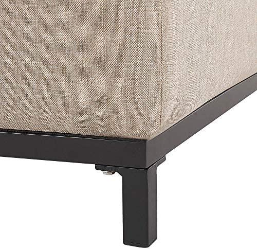 Beliani 2 vietų sodo sofa ROVIGO smėlio spalvos