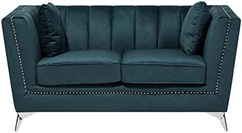 Sofa Beliani 5 vietų minkštų baldų komplektas GAULA, azuro veliūras