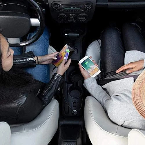 Belkinas | Dvigubas USB-A automobilinis įkroviklis 24W + USB-A prie žaibo kabelis | PAdidinkite įkrovimą