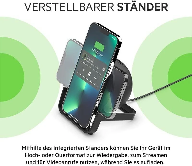 Belkin belaidžio įkrovimo stovas + garsiakalbis BOOST CHARGE Juodas