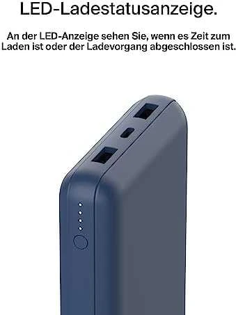 Išorinė baterija - Belkin 20000mAh, mėlyna