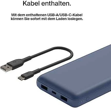 Išorinė baterija - Belkin 20000mAh, mėlyna