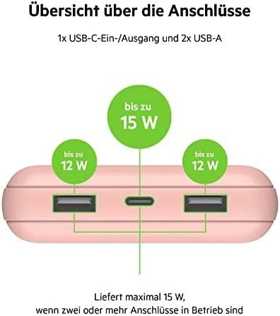 Belkin BPB012btRG 20000 mAh Rose auksinis