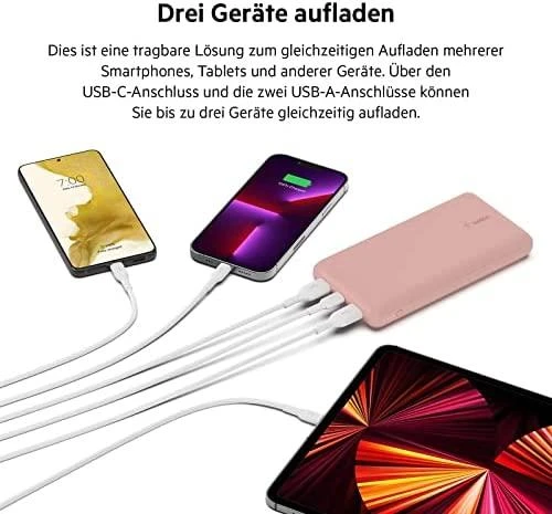 Belkin BPB012btRG 20000 mAh Rose auksinis
