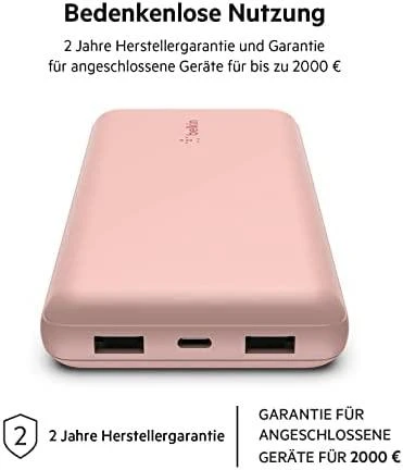 Belkin BPB012btRG 20000 mAh Rose auksinis