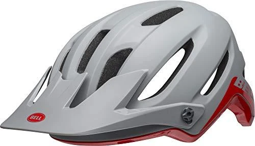 Bell Kask mtb 4forty integruotas mips cliffhanger matinis blizgus pilkas crimson dydis M (55–59 cm)