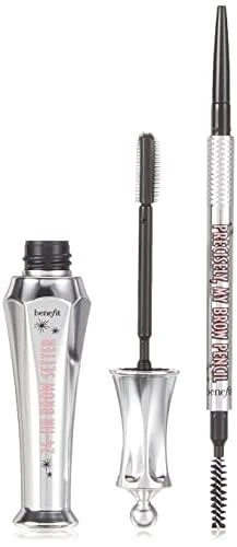 Benefit 2 Brow Bigshots Duo Set antakių priežiūros rinkinys (Precisely, My Brow pieštukas 4 Warm Deep Brown 0,08 g + 24H Brow Setter antakių gelis, 7 ml)