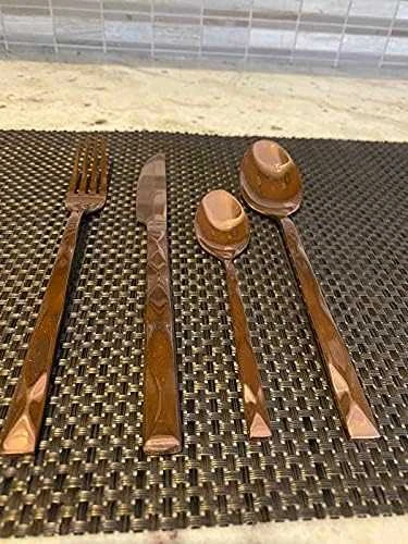 24 DALIŲ STALIO ĮRANKŲ RINKINYS. GLOSSY BERLINGER HAUS ROSEGOLD BH-2621