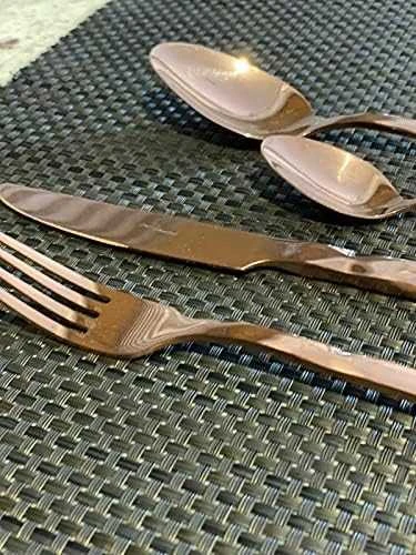 24 DALIŲ STALIO ĮRANKŲ RINKINYS. GLOSSY BERLINGER HAUS ROSEGOLD BH-2621
