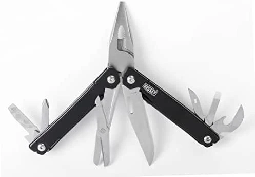 rinkinys: 2 x svirties spaustukai plienas KLI20, 200x80mm KliKlamp + Multitool, Bessey [KLI-SET-A] Juodas Edition