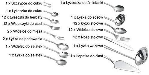 King Hoff Sztućce, Stalo įrankių rinkinys, 24 dalys, matinio plieno, Kinghoff