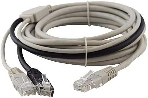 Dvigubas RJ45 tinklo kabelis su skirstytuvu