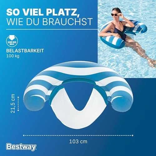 Pripučiama plaukimo kėdė „Comfort Plush“, „Bestway“, 43852