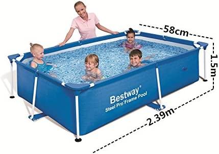 Stačiakampis rėminis baseinas 221x150x43 cm Bestway 56401