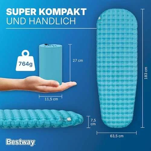 Bestway čiužinys AlpineLite miegmaišiui 183 x 63,5 x 7,5 cm 69613