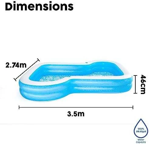 BestWay Family Pool Sunsational PVC Mėlyna