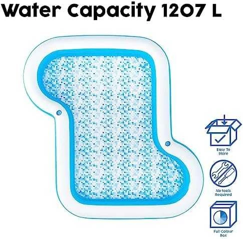 BestWay Family Pool Sunsational PVC Mėlyna