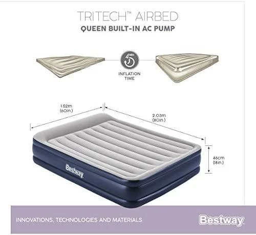 Bestway Pripučiama lova Tritech, 203x152x46cm, dvivietė