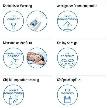 Bekontaktis termometras BEURER FT 90