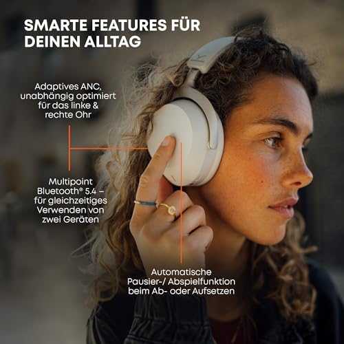 Beyerdynamic Aventho 300 belaidės ausinės su ANC, Pilkos spalvos