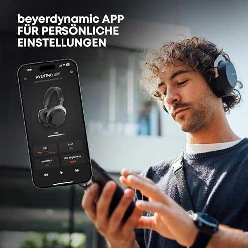 Beyerdynamic Aventho 300 belaidės ausinės su ANC, Pilkos spalvos