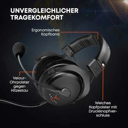 Beyerdynamic MMX 300 Pro Laidinės žaidimų ausinės | Closed-Back | 3.5 mm, Juodos spalvos