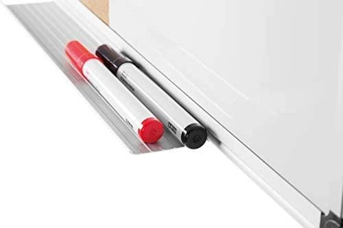 Baltoji magnetinė ir kamštinė lenta BI-OFFICE MAYA Combo 90x60, aliuminio rėmas