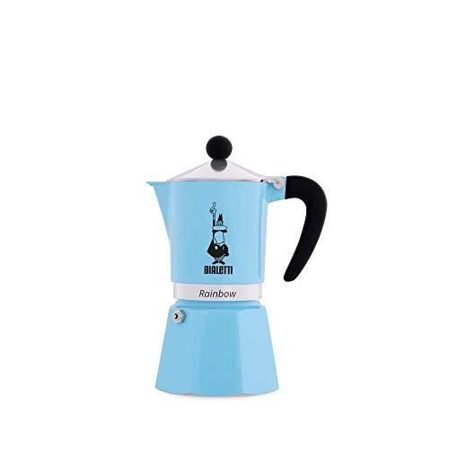 Moka pot Bialetti Moka Rainbow 3-cup Light Mėlyna
