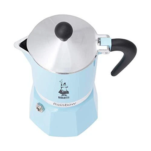 Moka pot Bialetti Moka Rainbow 3-cup Light Mėlyna