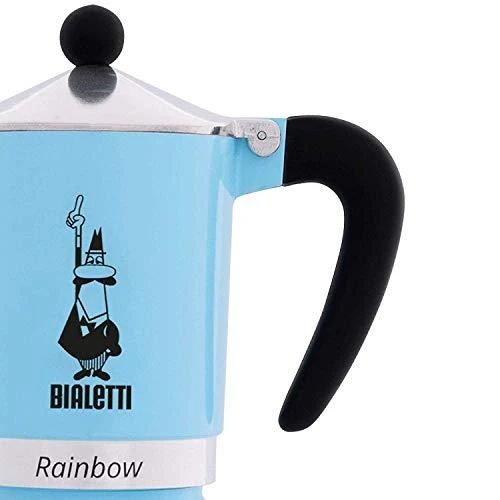 Moka pot Bialetti Moka Rainbow 3-cup Light Mėlyna