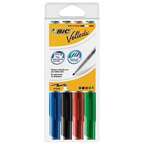 Bic Dry trynimo žymeklis VELLEDA pocket 1741 įvairių spalvų 4/p (BIC725)