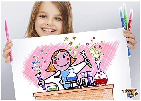 BIC Kid Couler flomasteriai ir Evolution spalvinimo pieštukai